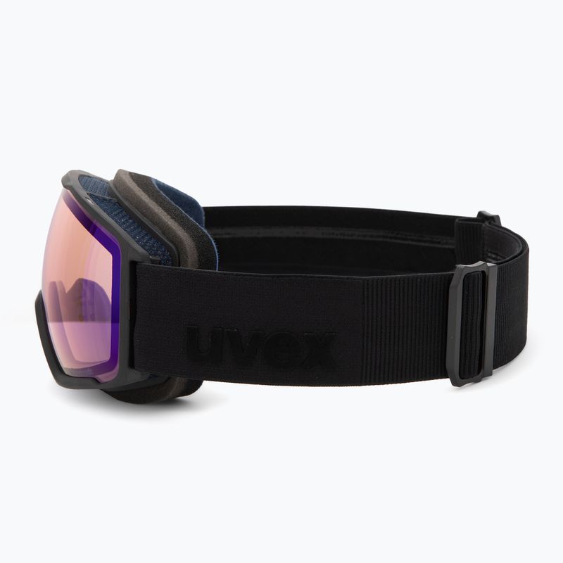 Ochelari de schi UVEX Victorious S V black matt/vario blue mirror 4
