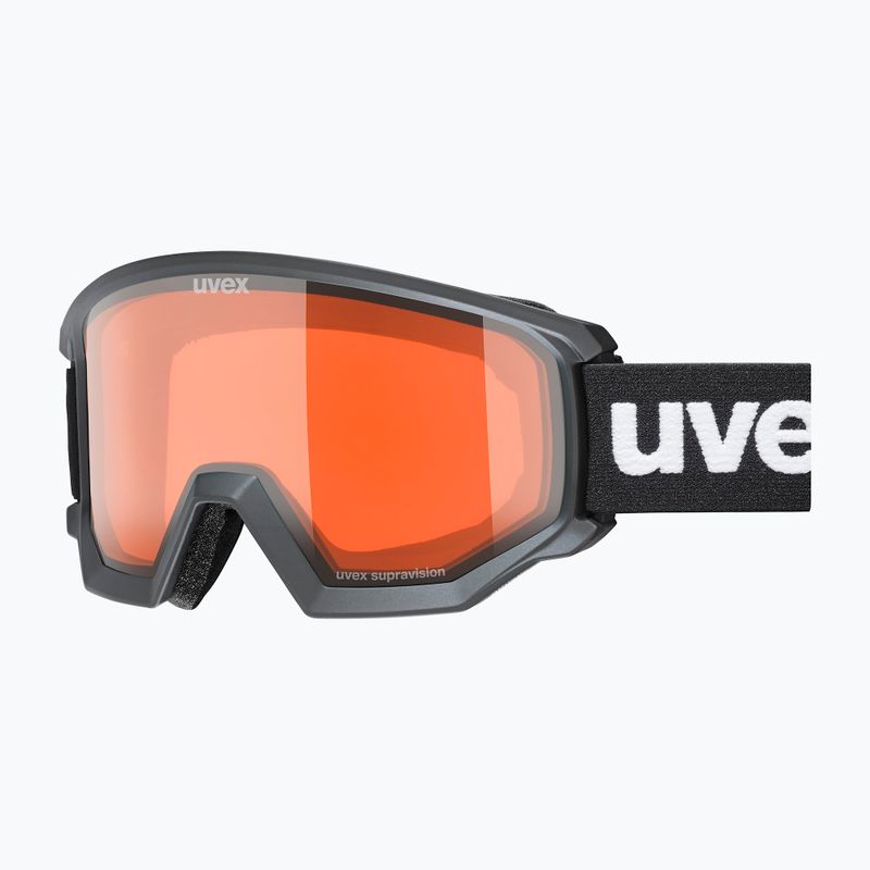 Ochelari de schi UVEX Athletic LGL black matt/orange/clear