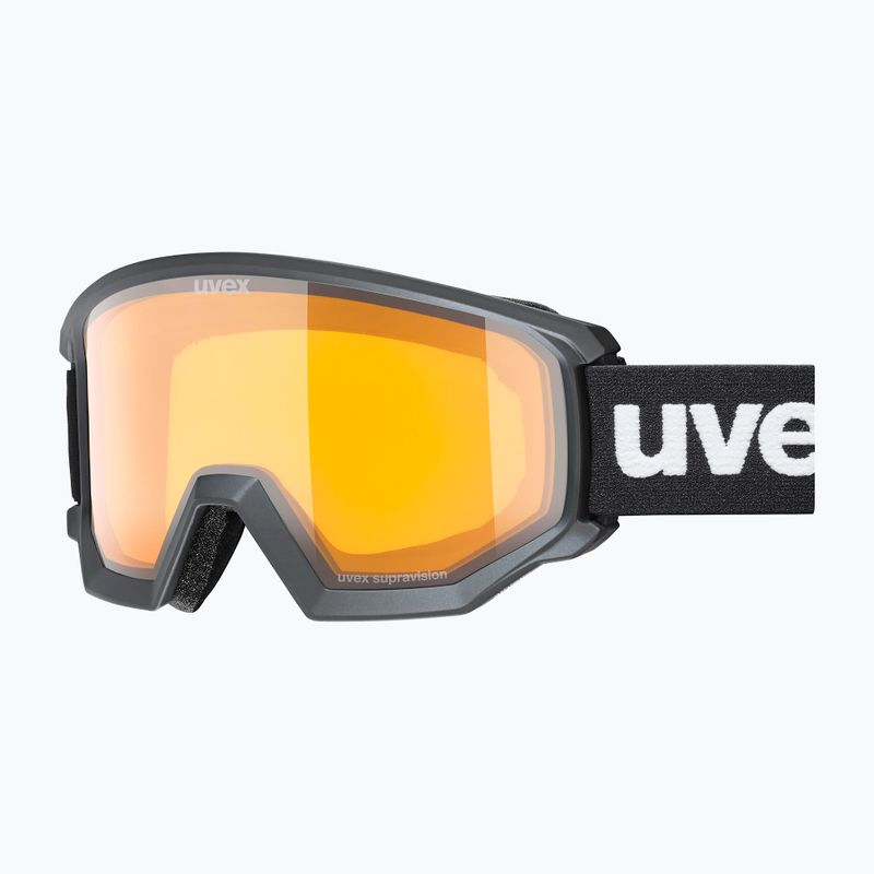 Ochelari de schi UVEX Athletic LGL black matt/yellow/clear