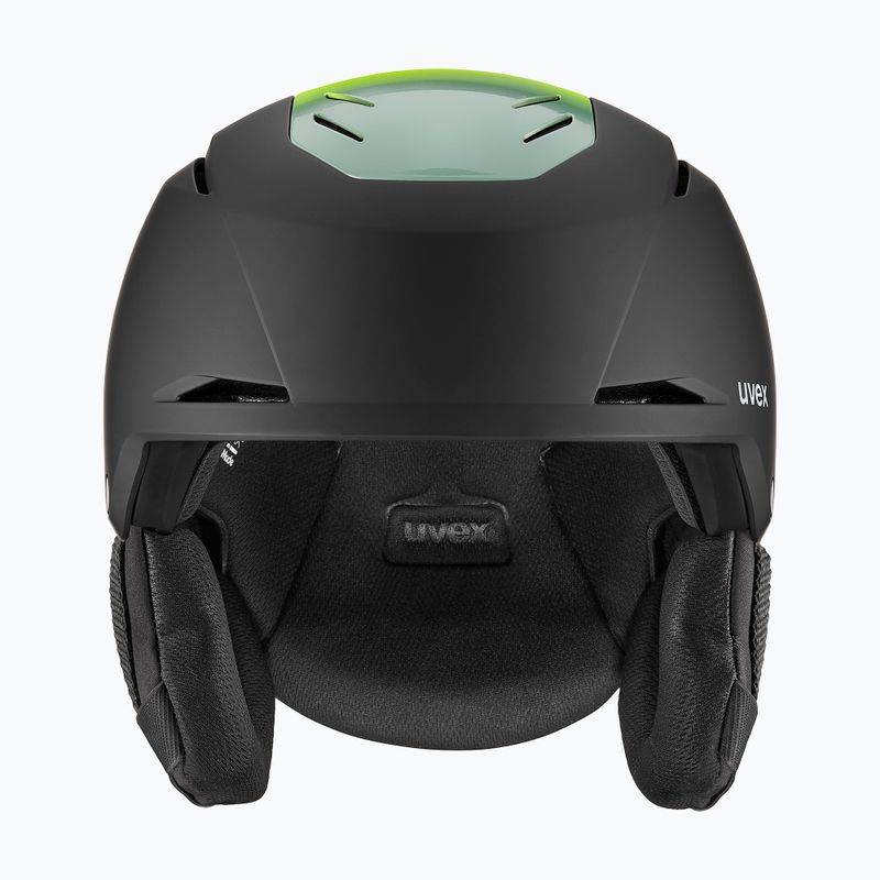 Cască de schi UVEX Resolution black/electrum grad matt 2