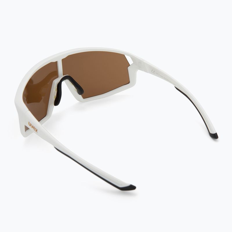 Ochelari de soare Uvex Skyryse white matt/mirror gold 2