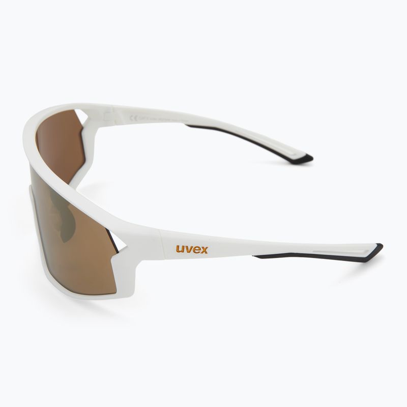 Ochelari de soare Uvex Skyryse white matt/mirror gold 4