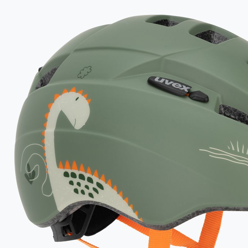 Cască de ciclism pentru copii UVEX Kid 2 CC sage green dino matt 7