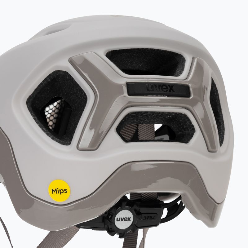 Cască de bicicletă UVEX React MIPS warm grey matt 7