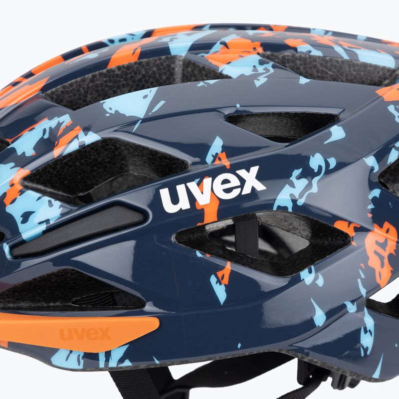 Cască de ciclism pentru copii UVEX Air Wing 2 papaya/bubble blue 7
