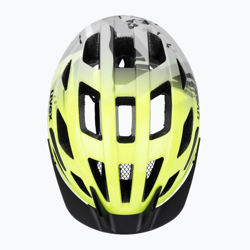 Cască de ciclism pentru copii UVEX Air Wing 2 neon yellow/black 6