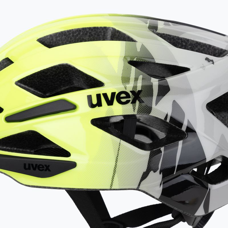 Cască de ciclism pentru copii UVEX Air Wing 2 neon yellow/black 7