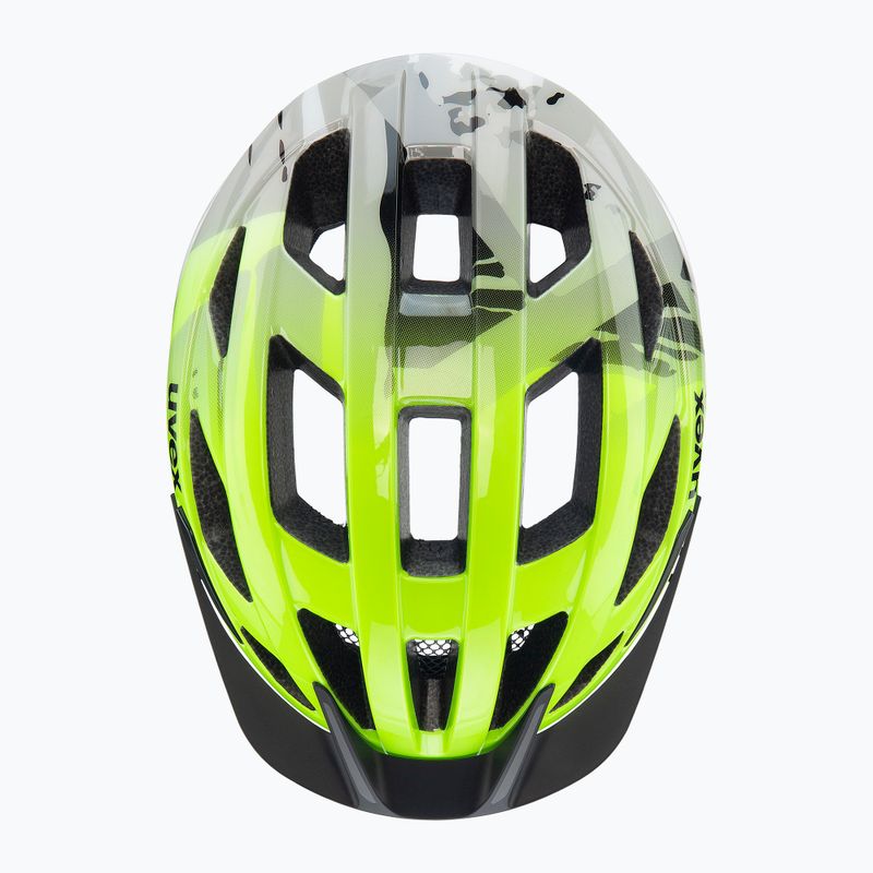 Cască de ciclism pentru copii UVEX Air Wing 2 neon yellow/black 4