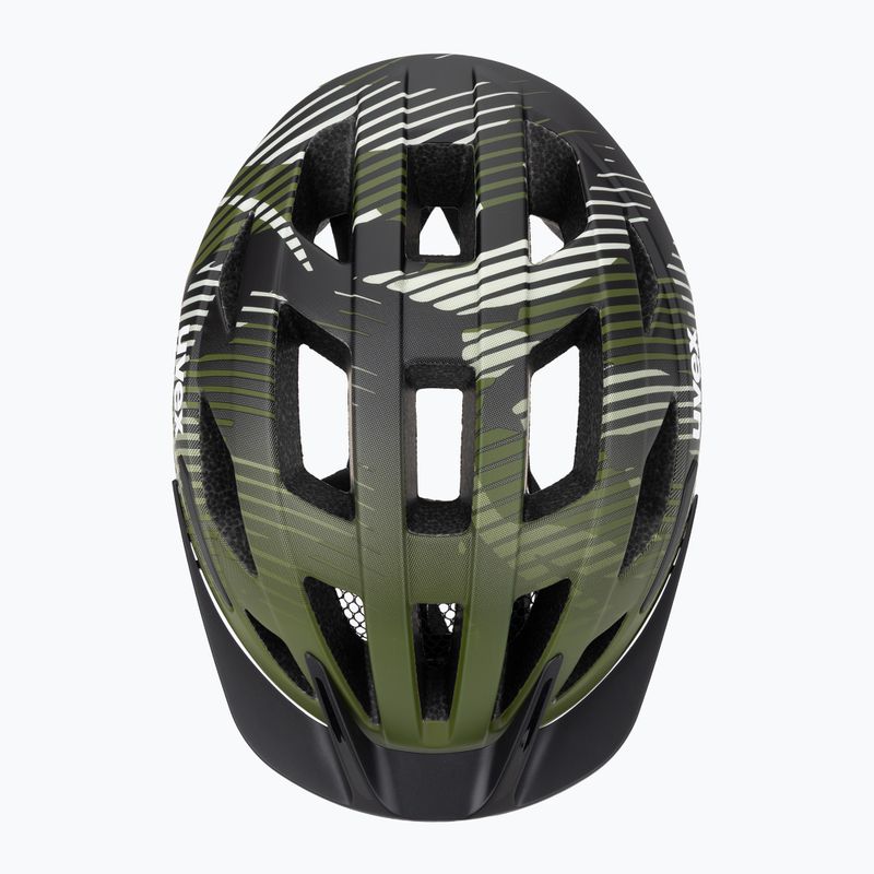 Cască de ciclism pentru copii UVEX Air Wing 2 CC dark olive/black matt 6