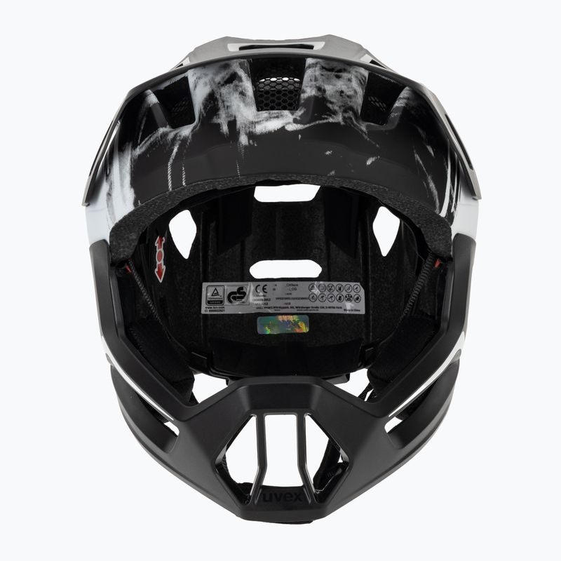 Cască de ciclism pentru copii UVEX React Fullface Jr black/white matt 2