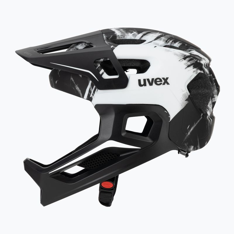 Cască de ciclism pentru copii UVEX React Fullface Jr black/white matt 3