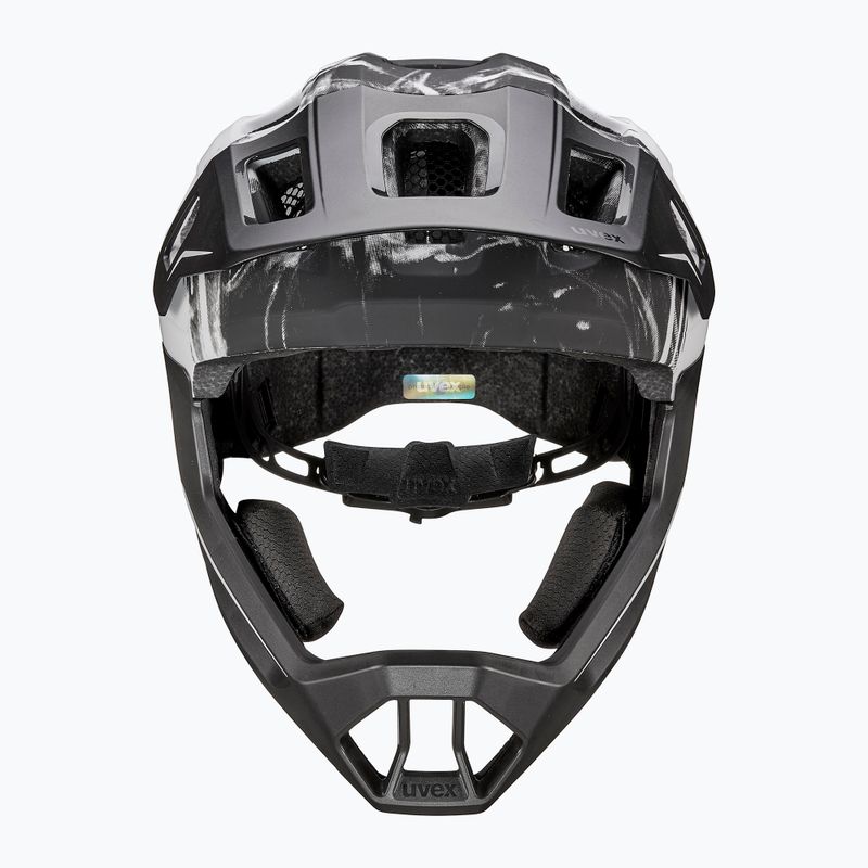 Cască de ciclism pentru copii UVEX React Fullface Jr black/white matt 3