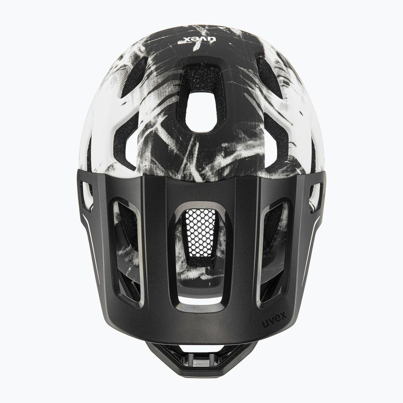 Cască de ciclism pentru copii UVEX React Fullface Jr black/white matt 5
