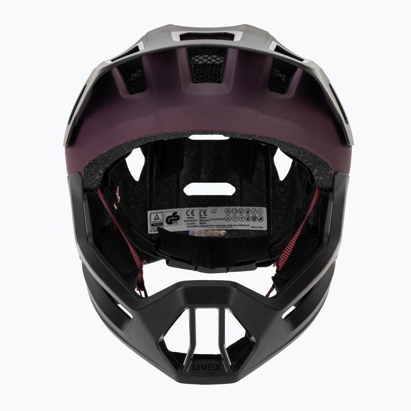 Cască de ciclism pentru copii UVEX React Fullface Jr cranberry matt 2