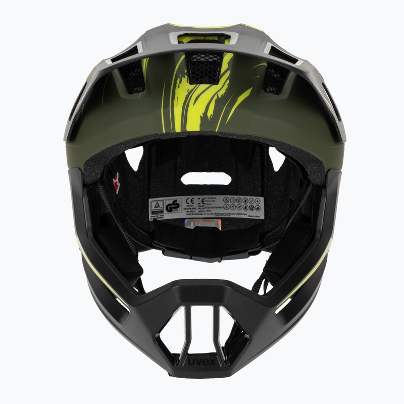 Cască de ciclism pentru copii UVEX React Fullface Jr dark olive matt 2