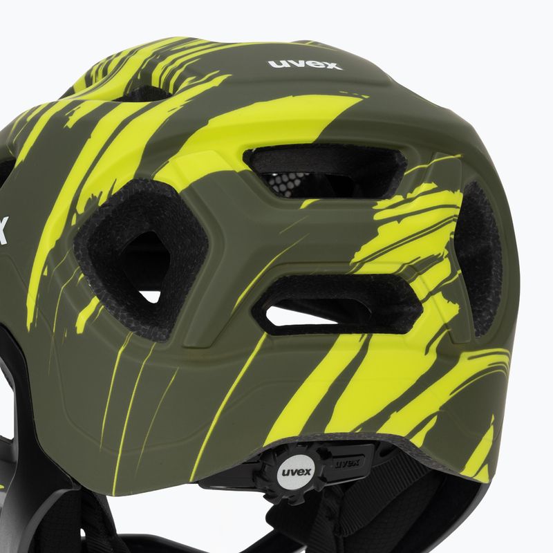 Cască de ciclism pentru copii UVEX React Fullface Jr dark olive matt 8