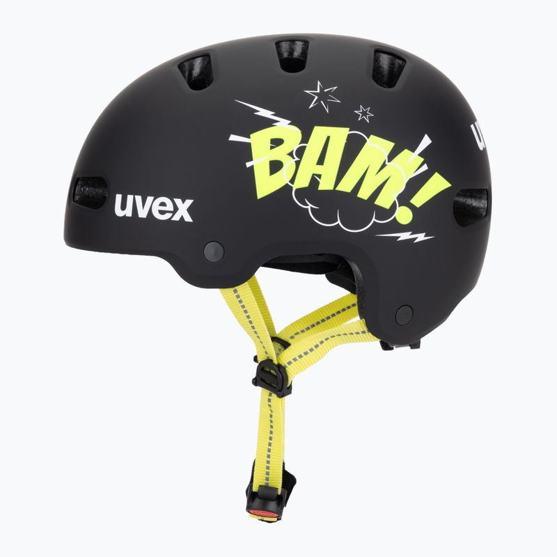 Cască pentru copii UVEX Kid 4 Style bam black/lime matt 3