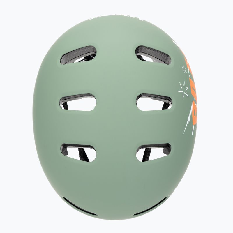 Cască pentru copii UVEX Kid 4 Style bam moss green/papaya matt 6