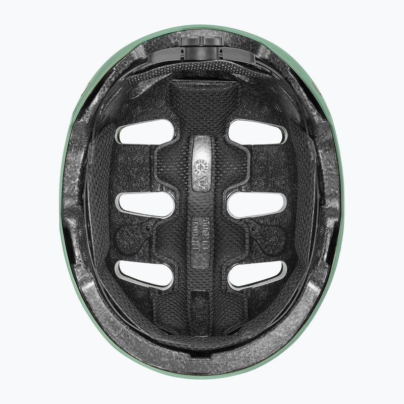 Cască pentru copii UVEX Kid 4 Style bam moss green/papaya matt 5