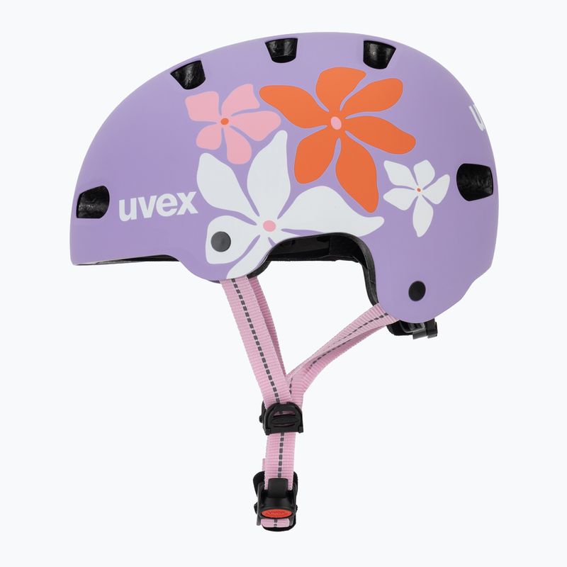 Cască pentru copii UVEX Kid 4 Style flower lilac matte 3
