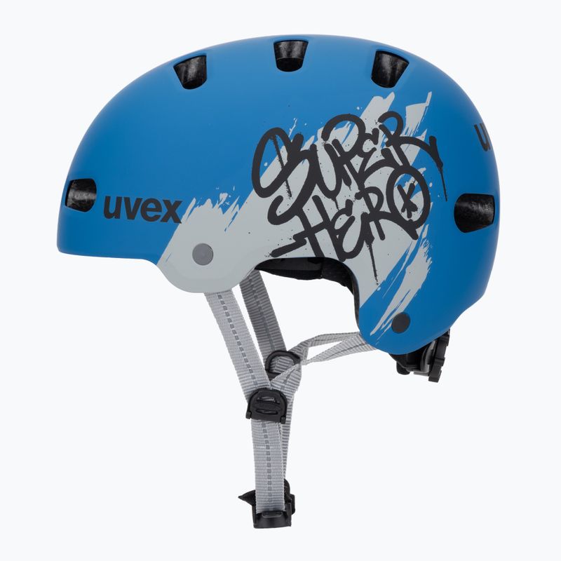 Cască pentru copii UVEX Kid 4 Style super hero blue matt 3