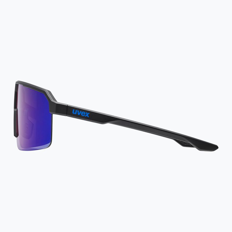 Ochelari de soare UVEX Ramp black matt/mirror blue 2