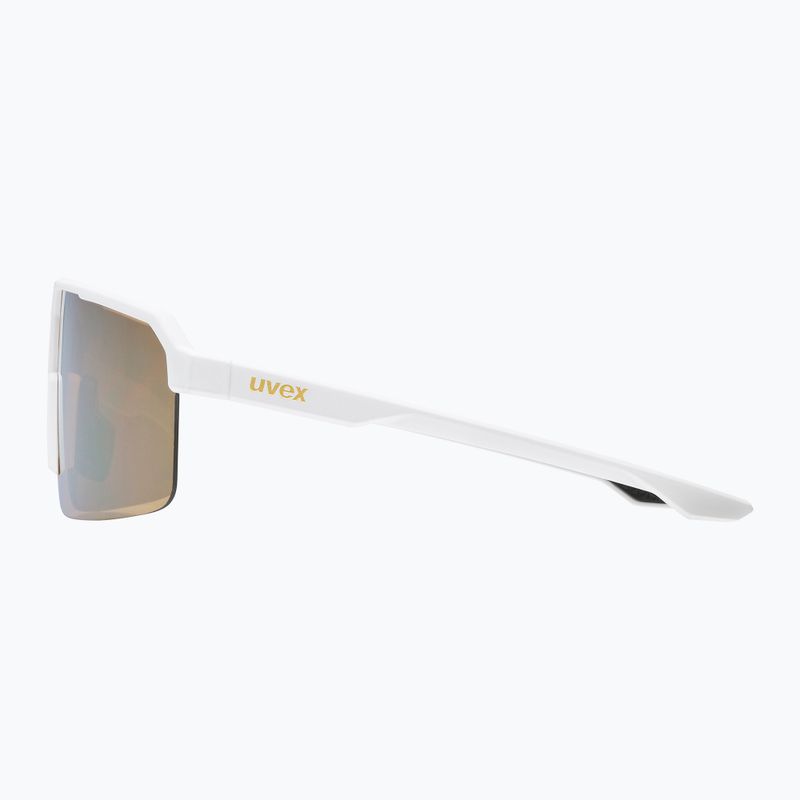 Ochelari de soare UVEX Ramp white matt/mirror gold 2