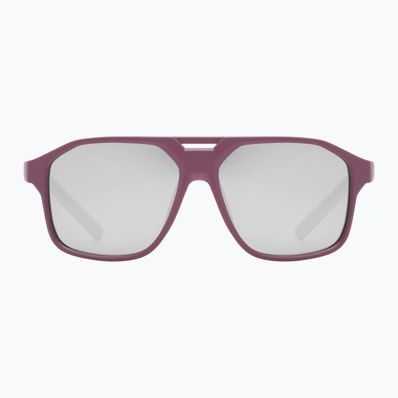 Ochelari de soare pentru copii UVEX Cosmic Jr cranberry/grey matt/mirror silver 2