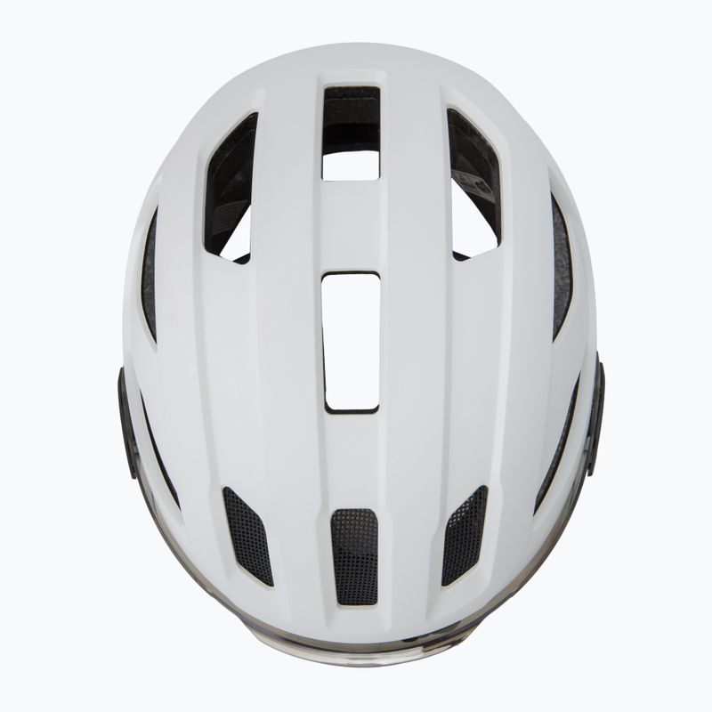 Cască de ciclism UVEX Stride Visor white matt/lite mirror silver 6