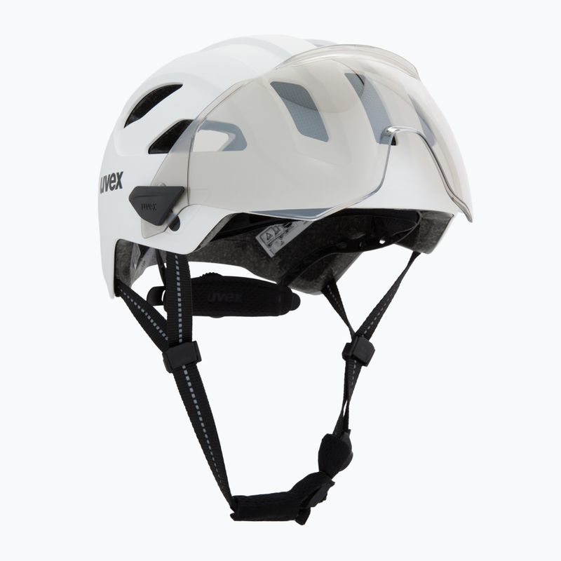 Cască de ciclism UVEX Stride Visor white matt/lite mirror silver 9