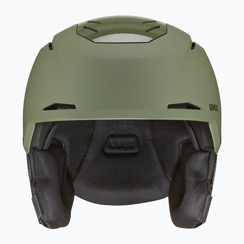 Cască de schi UVEX Resolution khaki matt 2