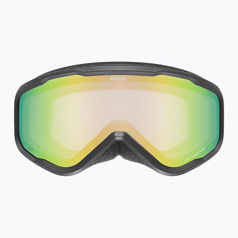 Ochelari de schi pentru copii UVEX Speedy Nova FM S2 black matt/mirror green 2