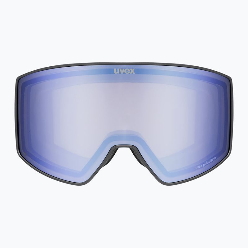 Ochelari de schi UVEX Scenic P S0-S4 black matt/mirror blue/pola 2