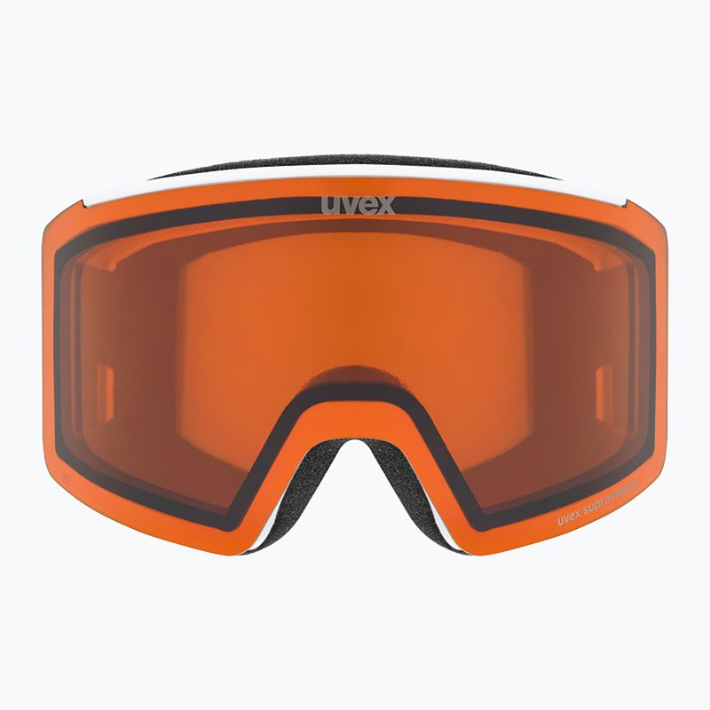 Ochelari de schi UVEX Ignite LG S2 white matt/orange 2