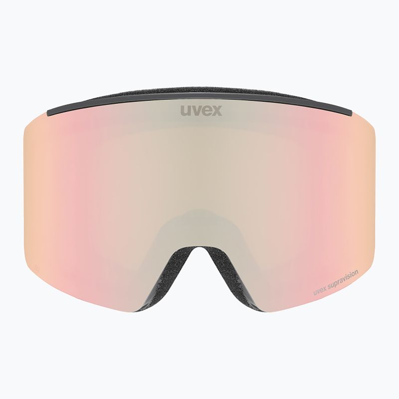 Ochelari de schi UVEX Ignite FM S3 black matt/mirror rose 2