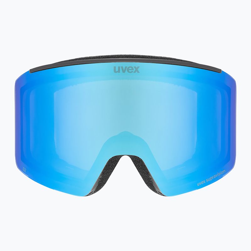 Ochelari de schi UVEX Ignite FM S3 black matt/mirror blue 2
