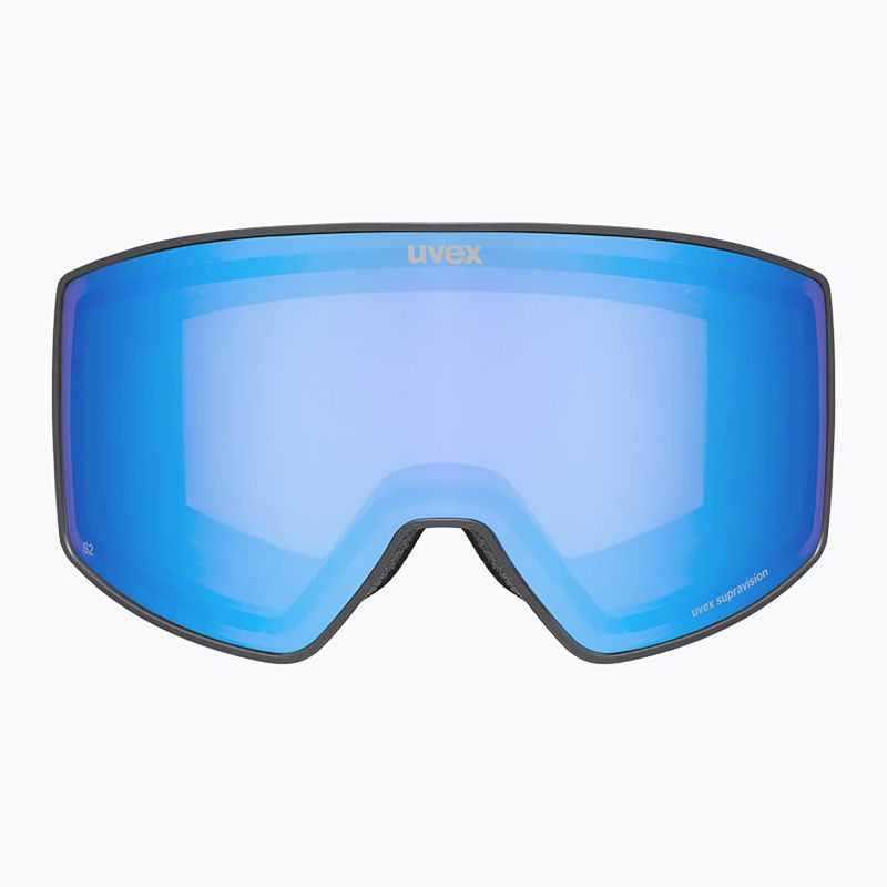 Ochelari de schi UVEX Scenic FM S2 black matt/mirror blue 2