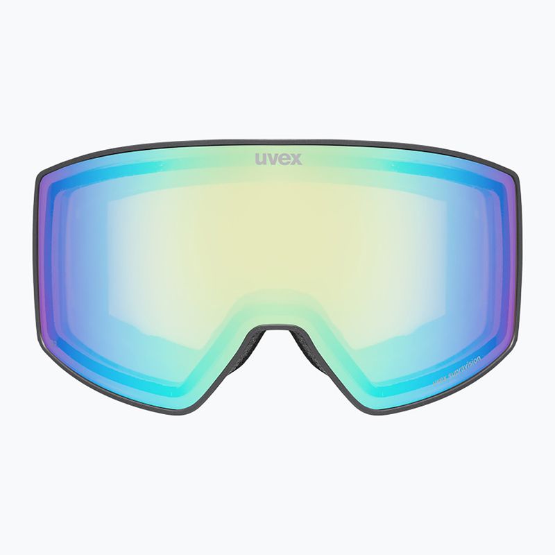 Ochelari de schi UVEX Scenic FM S2 black matt/mirror green 2