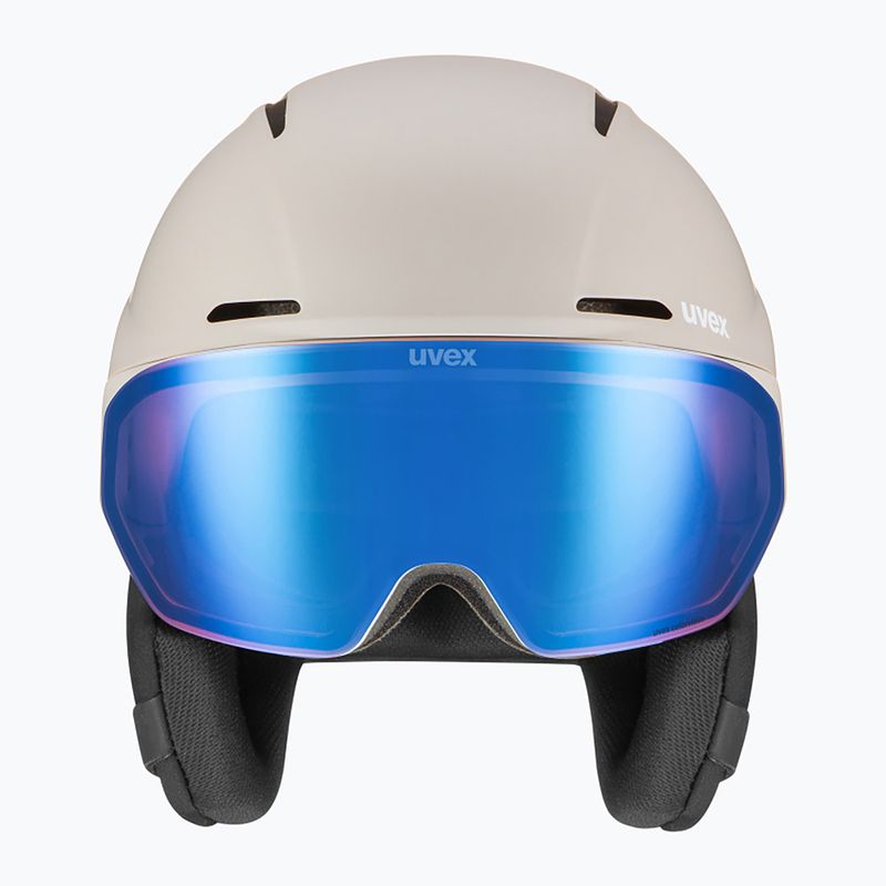 Cască de schi UVEX Horizon CV MIPS warm grey matt 2