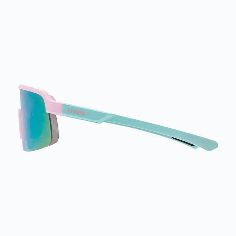 Ochelari de soare pentru copii UVEX Dyrt Jr pink/green matt/mirror pink 5