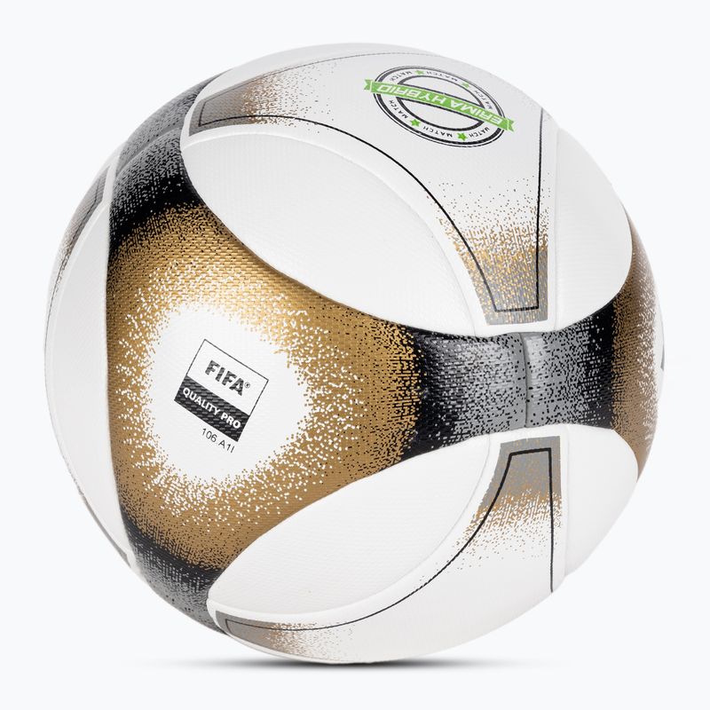 Minge de fotbal ERIMA Hybrid Match black/gold mărimea 5 2