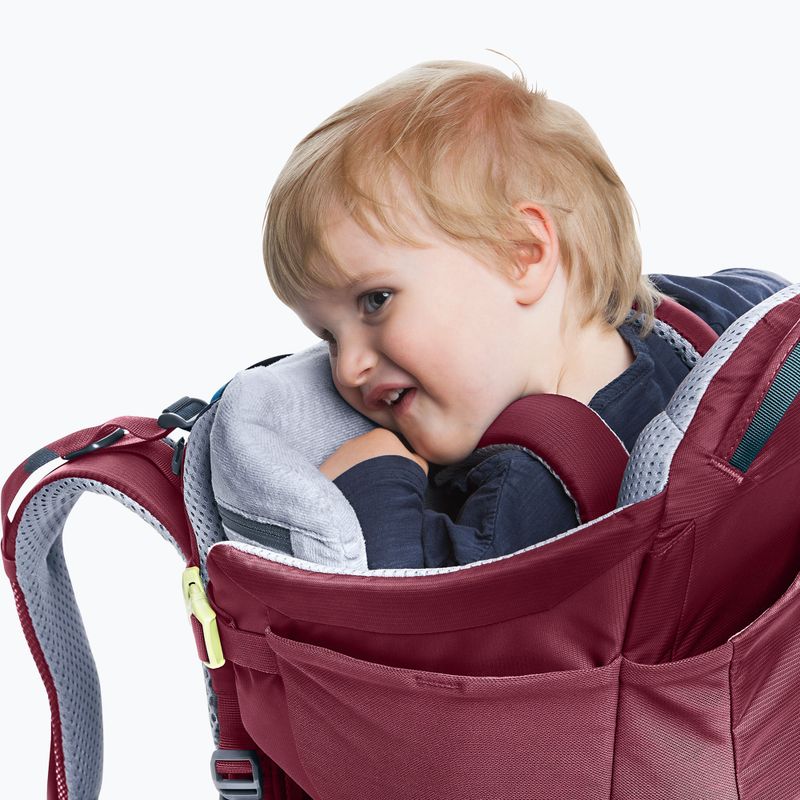 Transportator de călătorie pentru copii Deuter Kid Comfort burgundy 362022150260 11