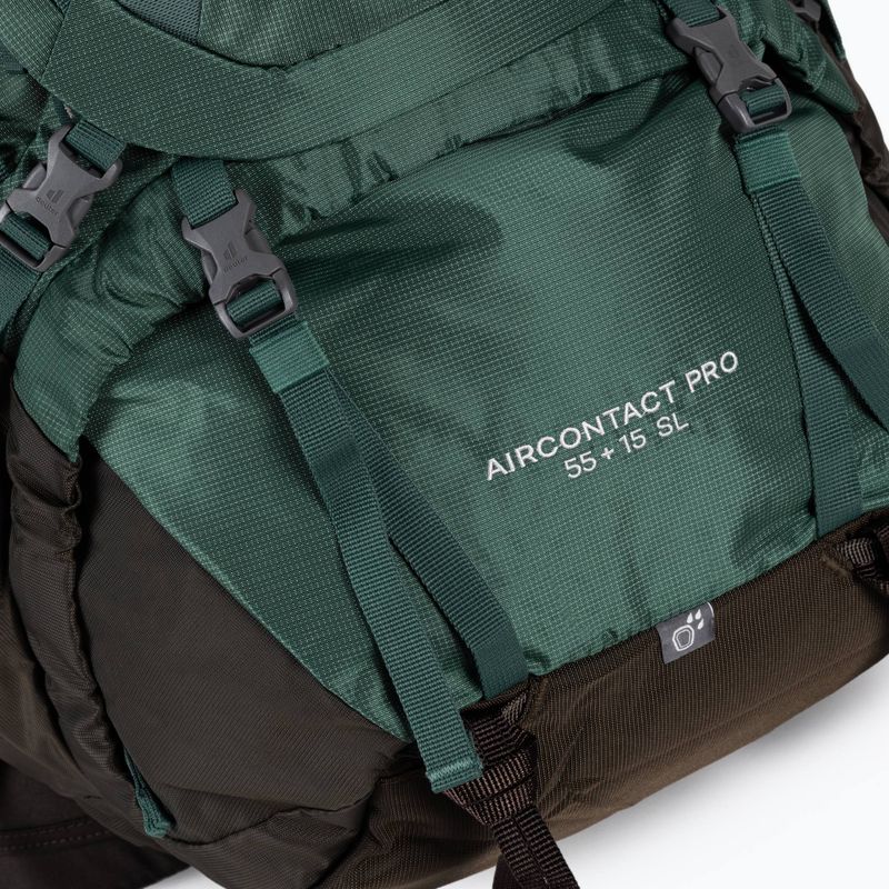 Rucsac de trekking Deuter Aircontact PRO 55 + 15 SL verde 3330021 6