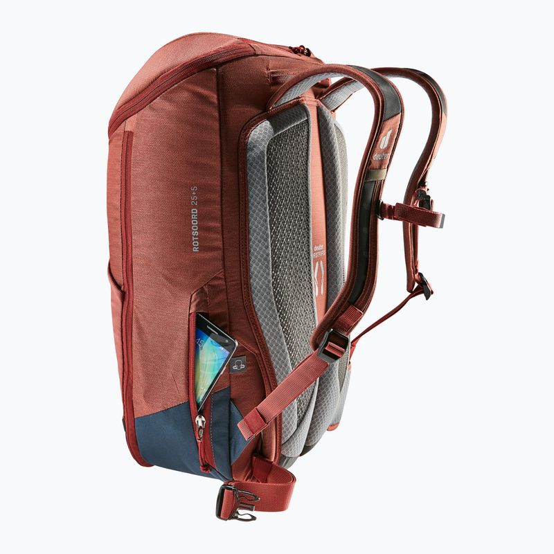 Rucsac de ciclism deuter Rotsoord 25+5 l redwood/ink 10