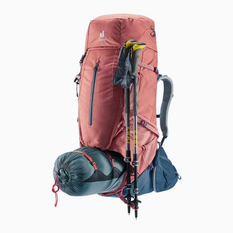 Rucsac de trekking pentru femei deuter Aircontact X 70+15 SL redwood/ink 7