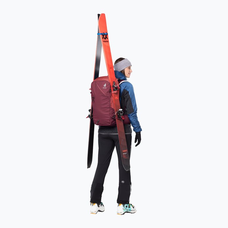 Rucsac de schi pentru femei deuter Freerider Pro 32+ l SL 330342255850 maron/currant pentru femei 330342255850 maron/currant 11