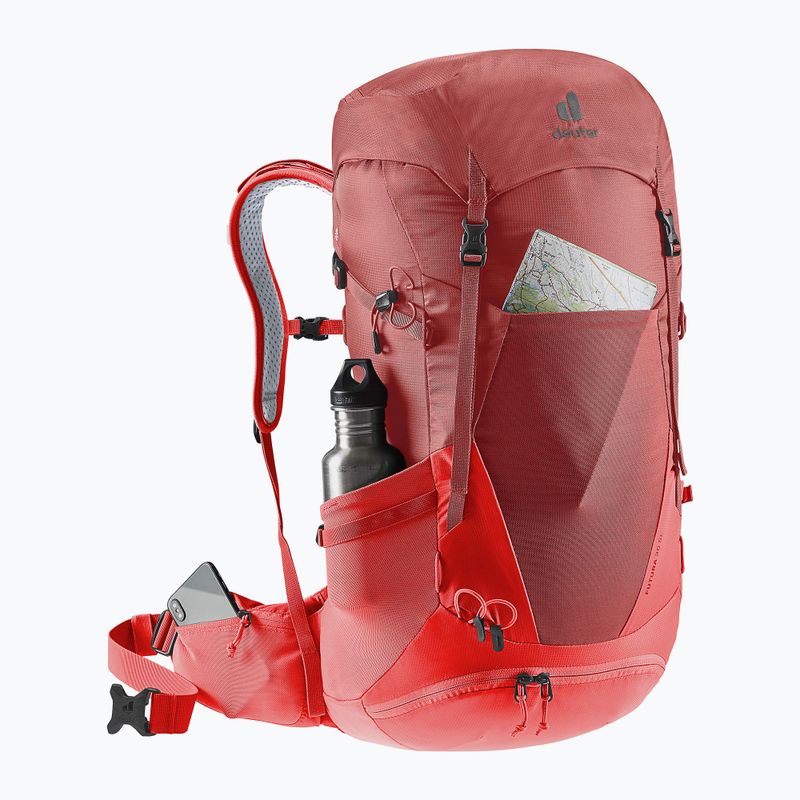 Rucsac pentru drumeții pentru femei deuter Futura 30 SL roșu 34007215589 8