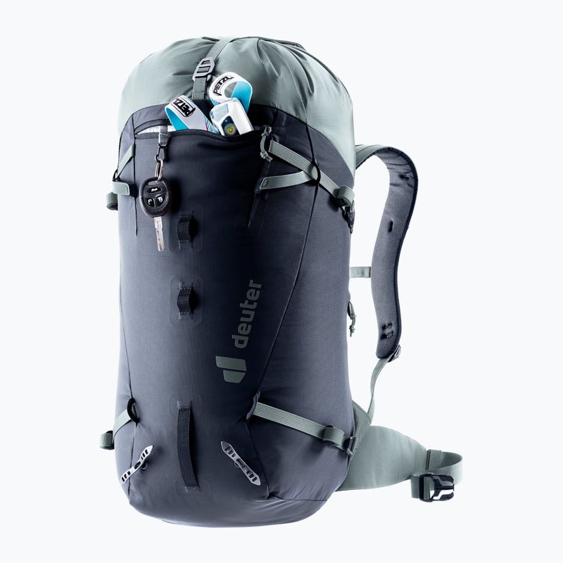 Rucsac de alpinism deuter Guide 30 l negru/galbenuș 5