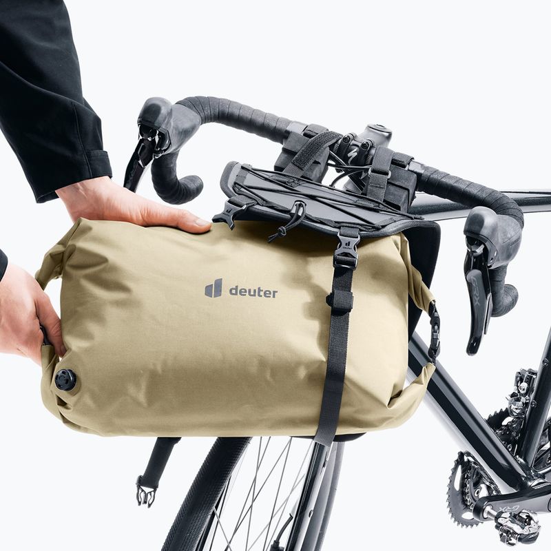 Geantă de bicicletă pentru ghidon deuter Cabezon HB 14L bej 323102367040 6