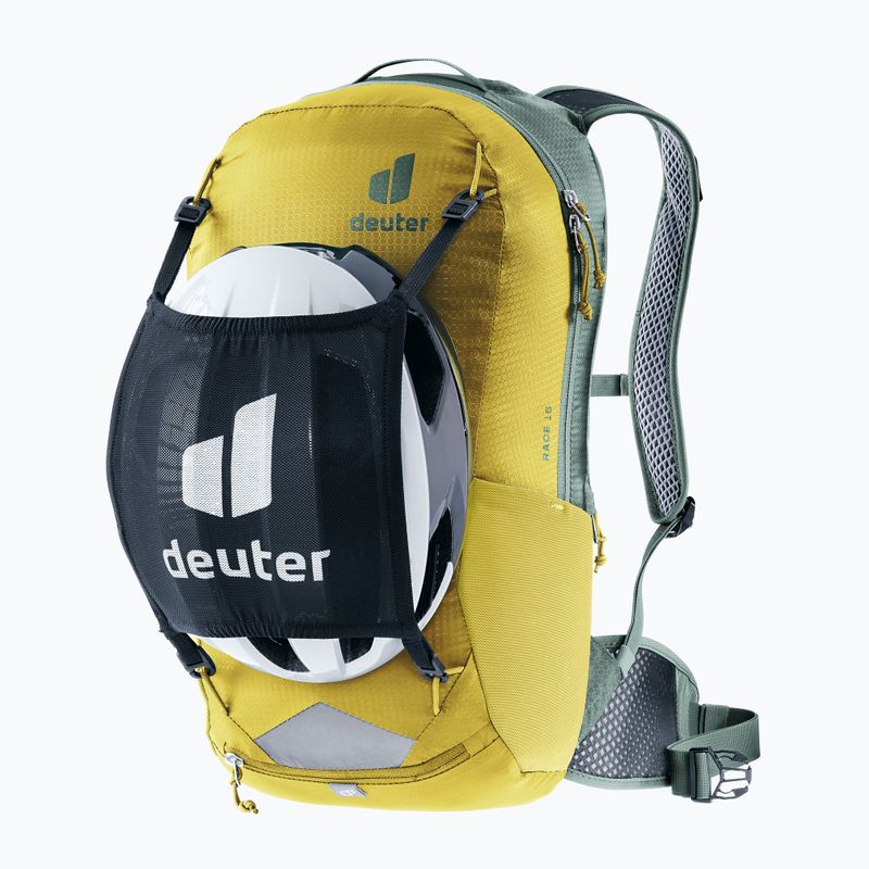 Rucsac de ciclism deuter Race 16 tumeric/ivy 8
